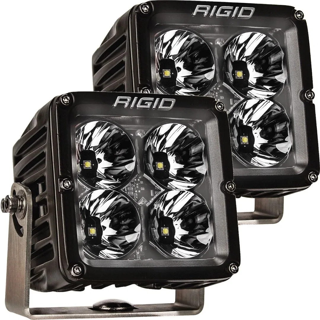 322053 – RIGID IND Driving/ Fog Light, LED Bulb 4 Clear Bulbs Multi Color Option Back Lighting 4 Inch Square 49 Watt/...